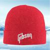 Gibson Text Logo Design White Unisex Women Unisex Knitted Hat Beanie Pullover Cap Winter Thermal Warm Christmas Outdoor Cyclin