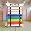 Karate Belt Display Holder Karate Belt Organizer With Hanger And Stickers Sports Equipment Storage Organizer Rack For Children