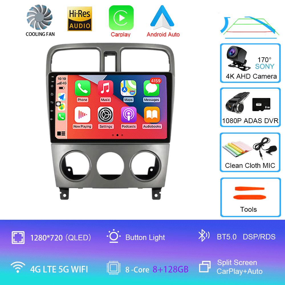 Android 14 For Subaru Forester Spoiler 2004 2005 2006 2007 2008 Radio Multimedia Video Player Navigation GPS WIFI BT DSP Stereo