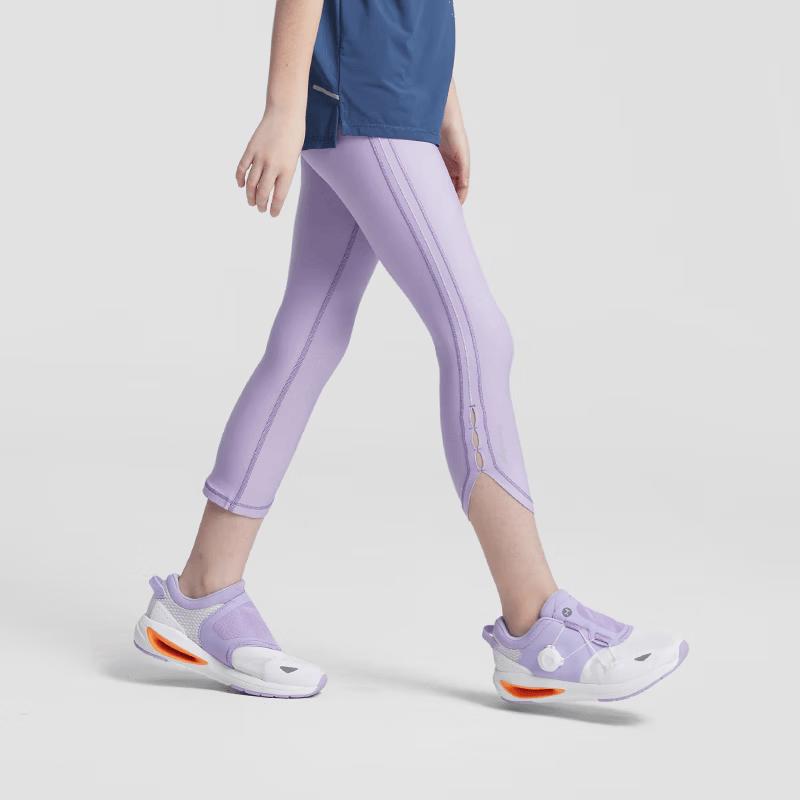 Moodytiger Girls' Solid Color Cooling Sun Protection Cropped Leggings
