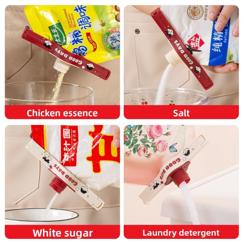 Sealing Clip, Food Clip, Kitchen Seasoning, Fresh-keeping Food Sealing Clip, Precise Quantity Control, Color Sealing Clip, Snack Clip