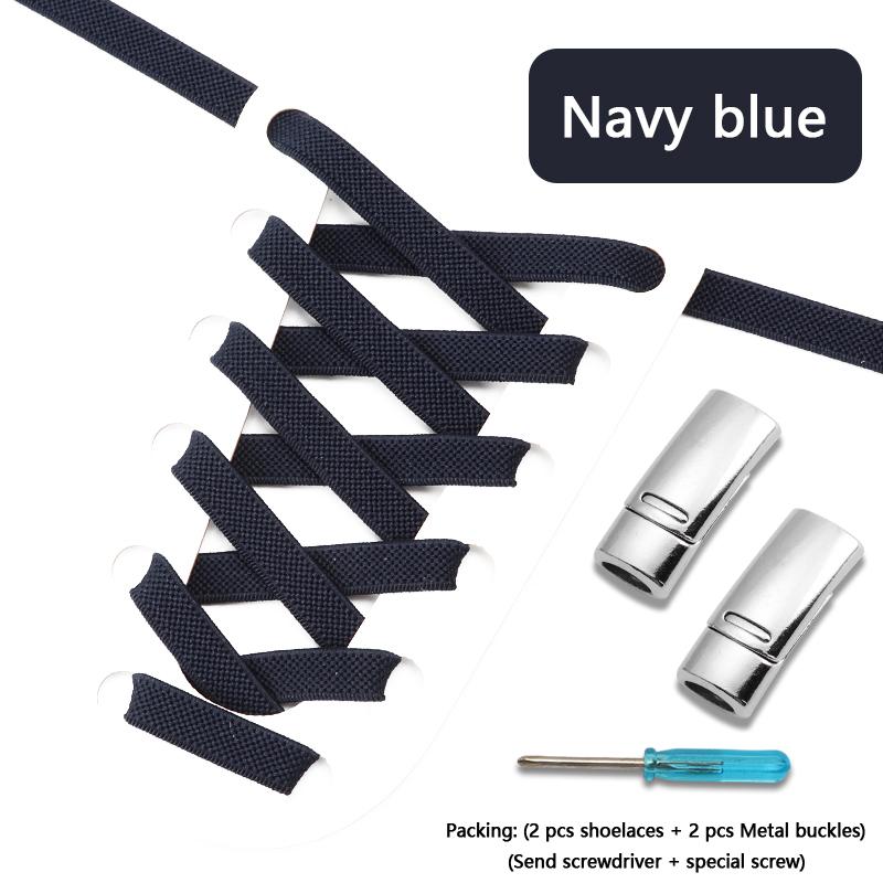 Flats Elastic Laces for Sports Tennis Magnetic Lock Shoelace Without Tying 8mm Thick Men No Tie Shoe Laces Shoes Accessories