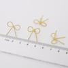 1pair 18mm Brass Bow Stud Earring for Women Girls Earring Findings