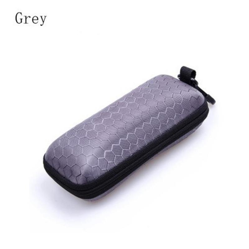 1 PC New Honeycomb Zipper Glasses Case portable Sunglasses Case Zipper Bag Hard Eye Glasses Case Glasses storage box