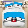 Doraemon Set Comfortable Sleep Threepiece Set 1 Duvet Cover 2 Pillowcase Without Core Duvet Cover And Pillowcase Christmas Birthday Gift