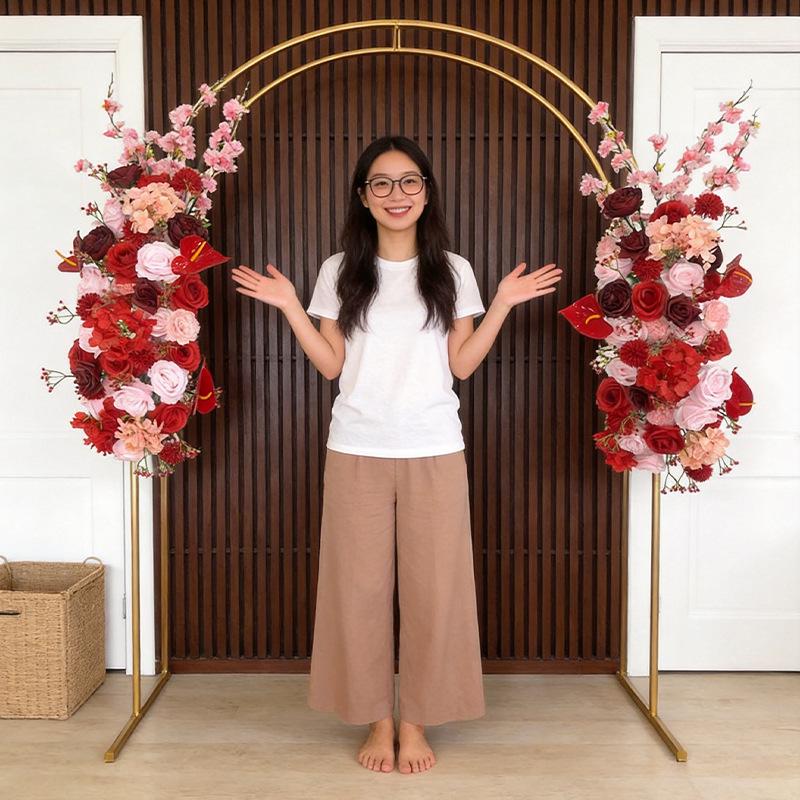 Cross-Border Floral Arch: Long Strip Wedding, Banquet, Birthday Decoration with Artificial Flowers