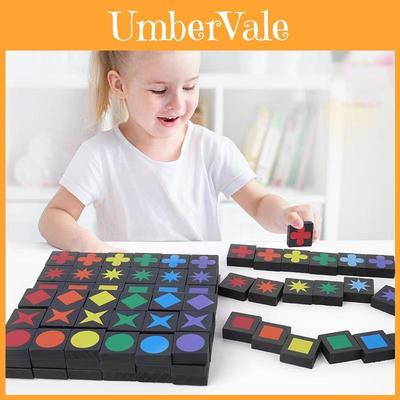 Qwirkle Wooden Educational Family Board Game For Children With Parentchild Interaction