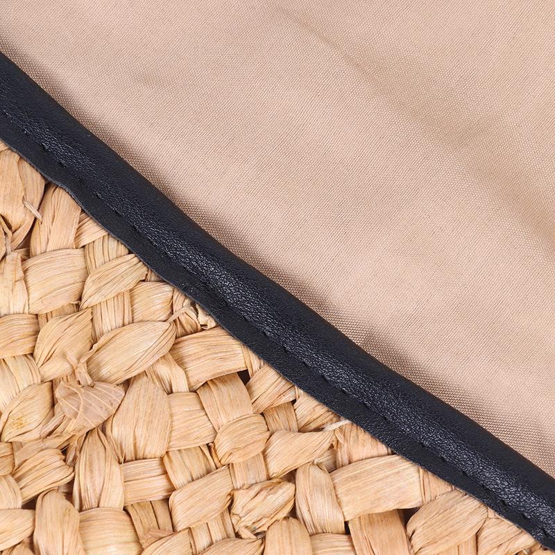 Handmade Women's Straw Corn Husk Clutch & Coin Purse - Casual Woven Beach Bag