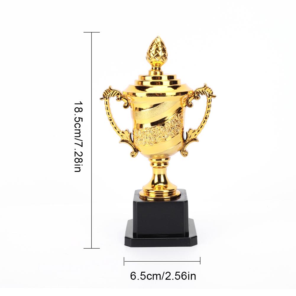 Gold Plastic Reward Trophy Cup Soccer Medals Prize Cup Early Educational Basketball Football Winners Gifts for Game School