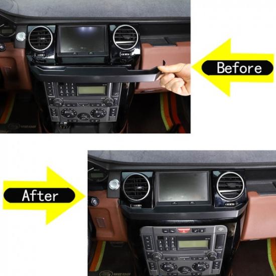 Black Central Control Navigation Storage Box Tray For Land Rover Discovery 3