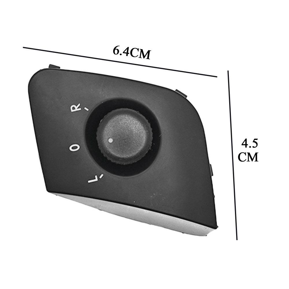 6J1959565A Electric Rear View Mirror Knob Switch for 2008-2015 Volkswagen Seat Models.