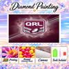 Queensland Maroons Diamond Painting Kit 5D Full Drill DIY Diamond Mosaic Wall Art Home Decor
