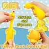 Squishy Duck Stress Ball - Anxiety Relief Sensory Fidget Toy , Soft Squeeze Toy for For Adults Kids, Party Favors Gifts