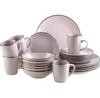Maser Mettalic Rim Lavender Service, 24 Pieces (934032)