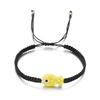 Pulsera trenzada de cerámica con pez koi de la suerte para mujer, multicolor, animal lindo, hecha a mano, ajustable, joyería de amistad