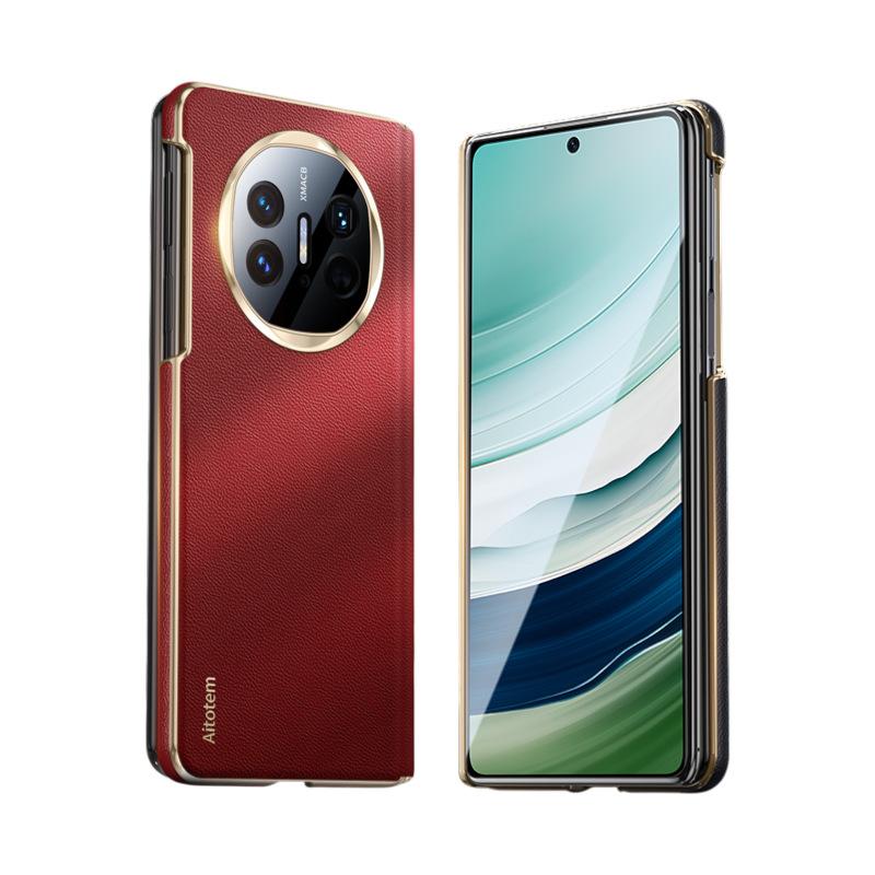 Applicable to Huawei matex6 mobile phone case central axis magnetic suction x5 collector's edition electroplating x3 anti-drop business male Internet