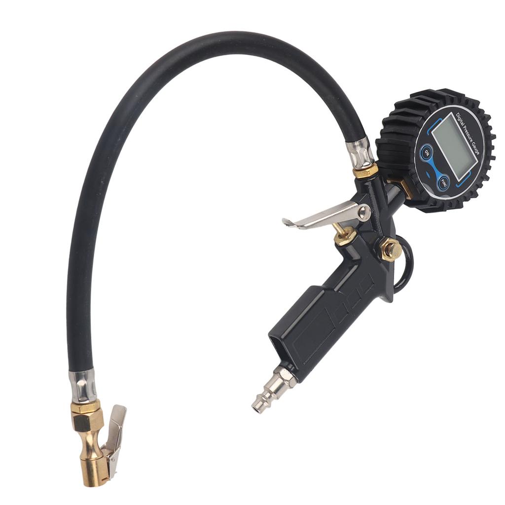 Høy Nøyaktighet Bil Dekktrykksmåler Tester Digital Bord Sikkerhetsbarometre US Hannhode