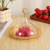 European High-End Star Moon Fruit Bowl & Candy Tray with Lid - Wrought Iron & Acrylic Dessert Plate