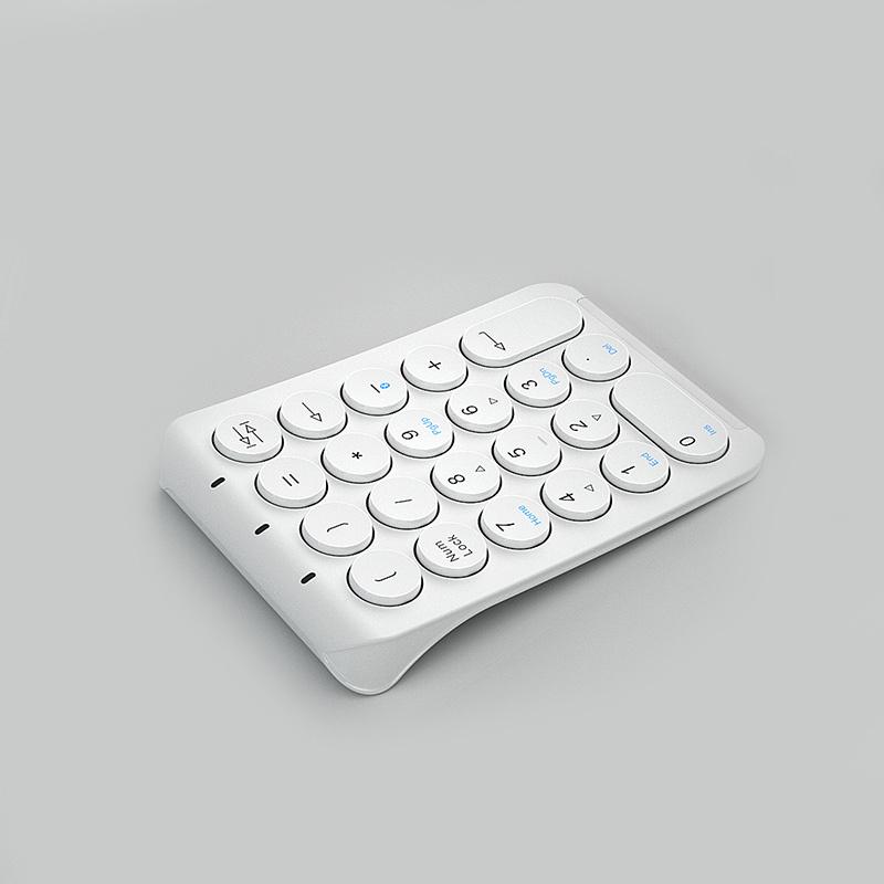 22-Tasten-Bluetooth-Nummerntastatur für iPad-Laptop, wiederaufladbarer Nummernblock, kabellose digitale Tastatur für die Buchhaltung
