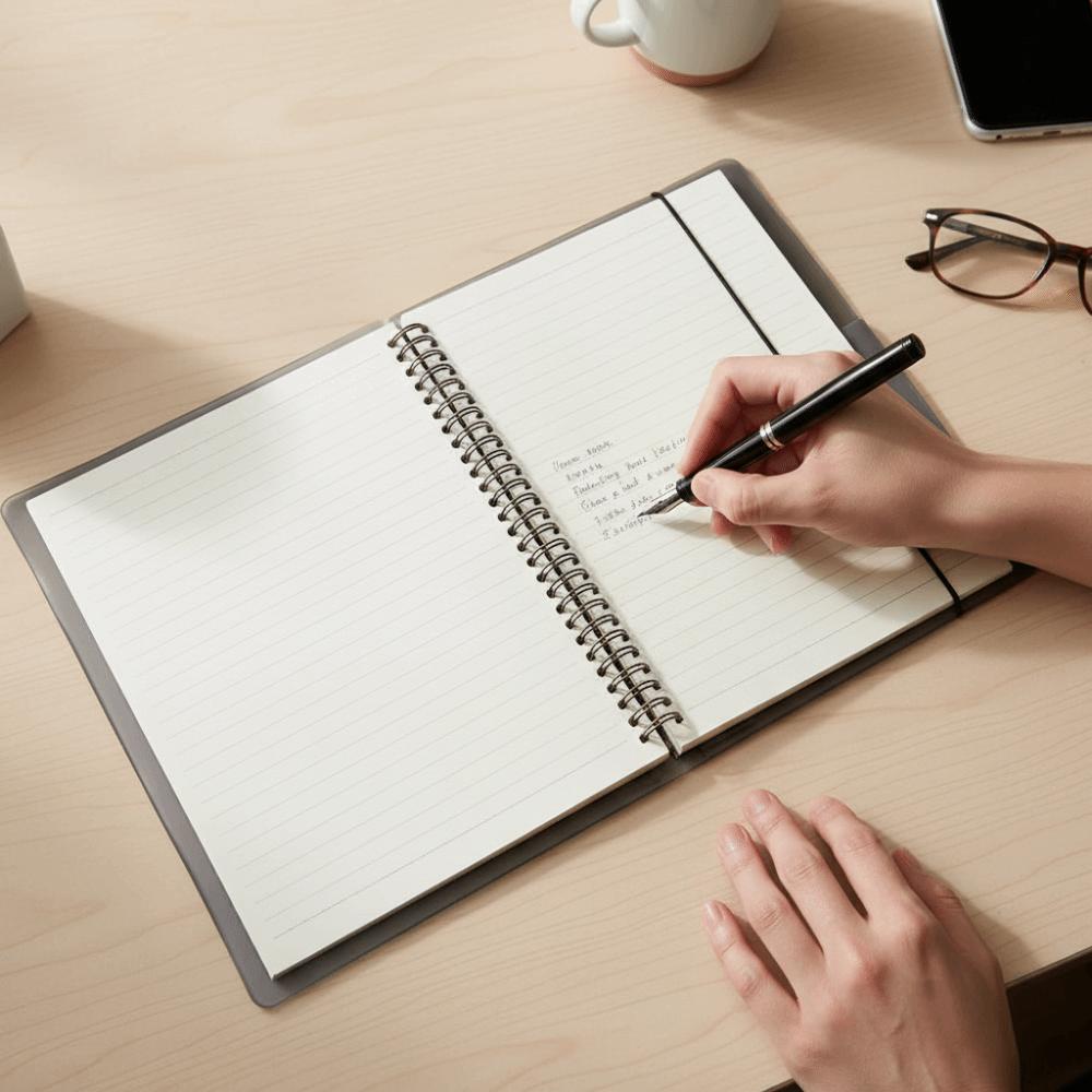 Journal Keeping Loose Leaf Binder 20 Holes Design Replaceable Inner Refill Student Use