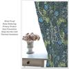 William Morris Floral Blackout Curtains   Country Farmhouse Flower Boho Retro Pattern Window Drapes   for Living Room Bedroom 21(W