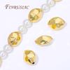 16x12mm 18K Gold Plated Brass Spacers For Beads,Metal Separator Beads For Bracelets Accessories,DIY Jewelry Making Supplies