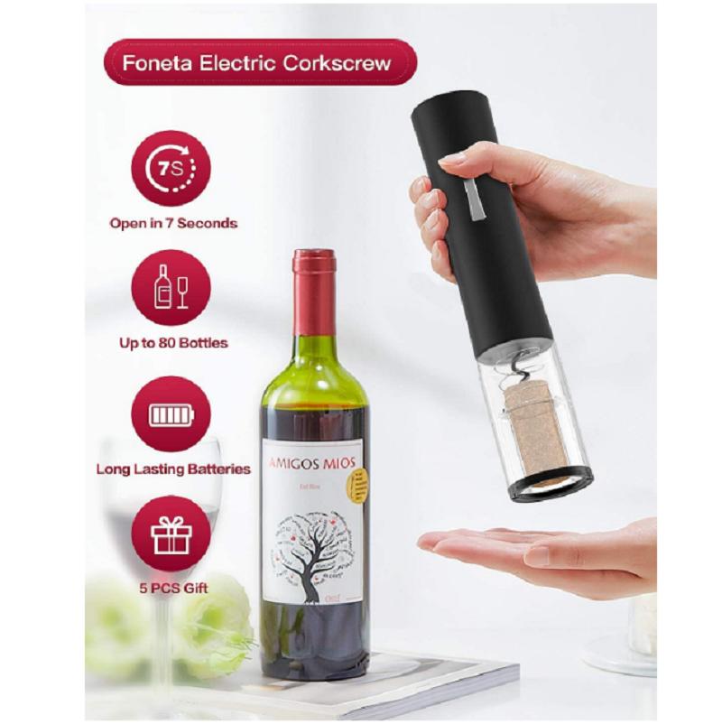 Automatic Wine Opener Electric Corkscrew Wine Openers for Beer with Foil Cutter Kitchen Bar Can Opener Gadgets Bottle