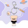 Anime Skzoo Doll Figure Keychain KPOP-SKZ-STAY Cartoon Double-Sided Printed Transparent Acrylic Key Ring Bag Accessory Fans for Carry Mini Lightweight