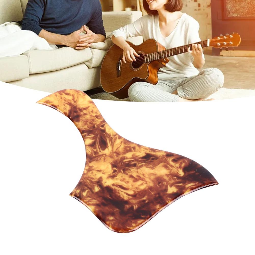 Battipenna Autoadesivo Trasparente Ambra per Chitarra Acustica Piastra Antigraffio Battipenna per Chitarra Chitarra Acustica