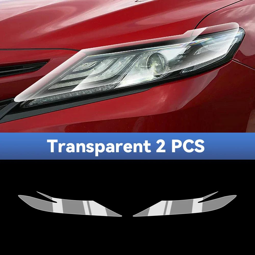 For TOYOTA CAMRY 2018- Car Headlight Protective Film TPU Pre Cut Anti-Scratch Headlight Vinyl Film Accessories