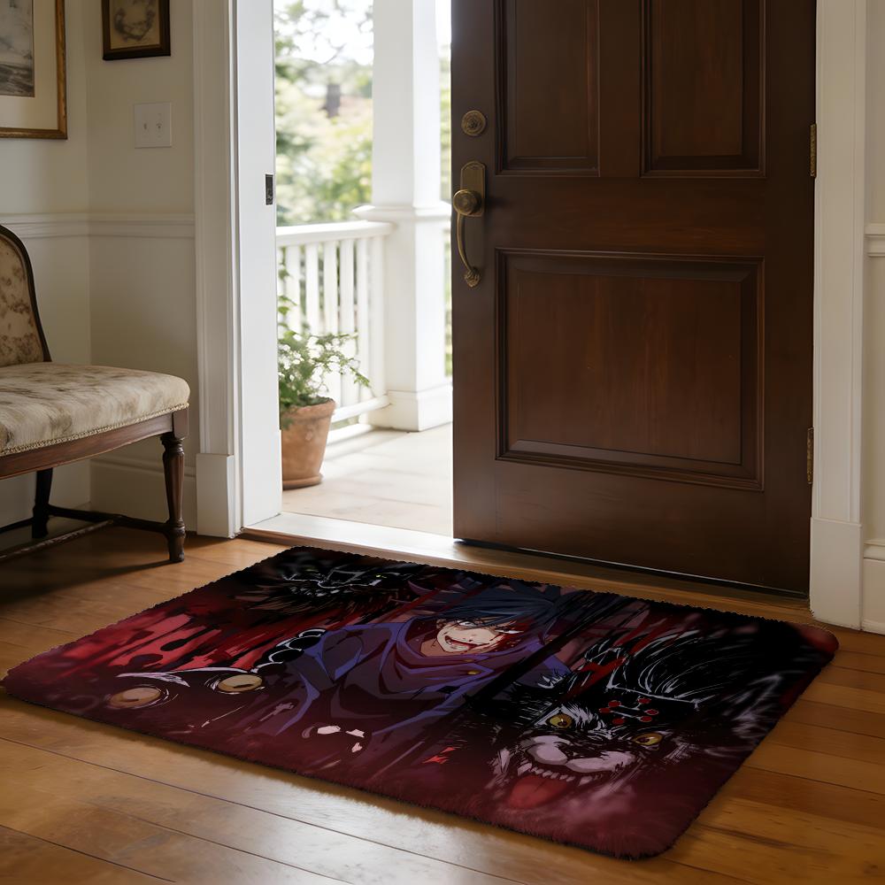 MMegumi Fushiguro Floor Mat Soft Flannel Absorbent Mat Non-Slip Rug Home Bedroom Bathroom