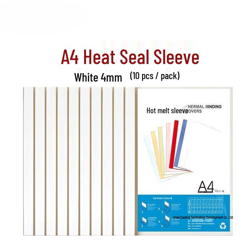 A4 White Hot Melt Binding Covers