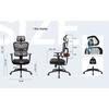 Chaise de bureau ergonomique - Newtral - Dossier haut - Support lombaire réglable - Accoudoirs 3D