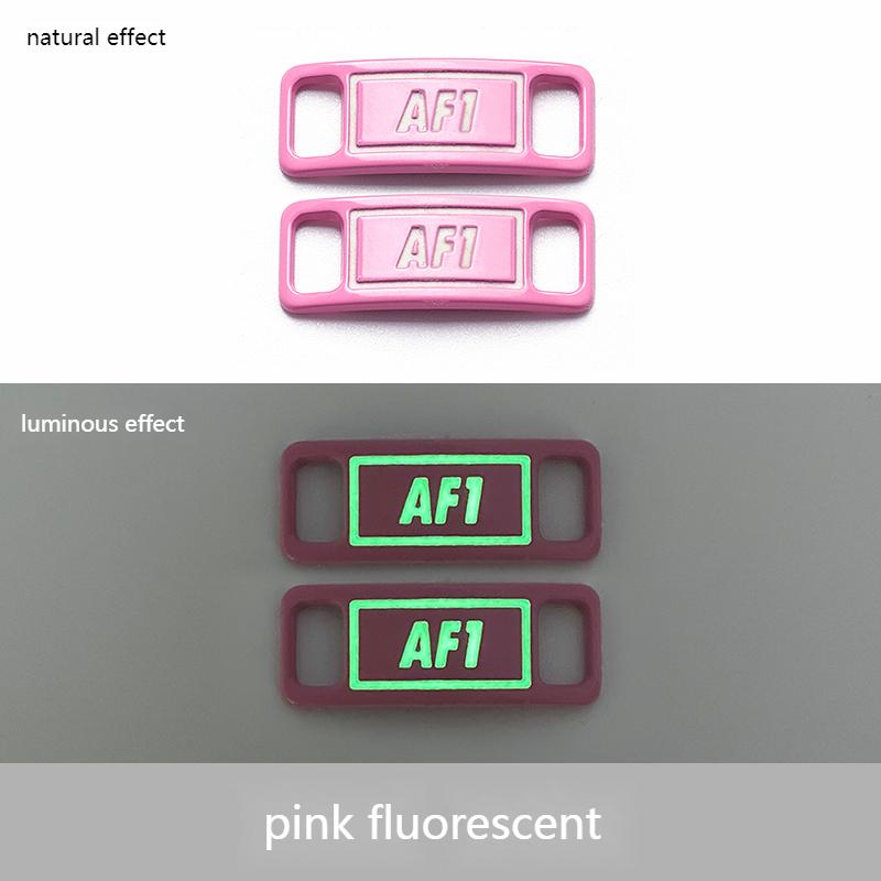 Luminous Shoelaces Buckle AF1 Glowing Metal Lock for Shoelace DIY Lace Shoe Footwear Decoration Sneaker Decorations Accessories