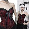 Ladies Lace Pattern Strapless Vest Elastic Rope Corset with Adjust Rope Universal Women Banquet Dress Shirt Coat Corset