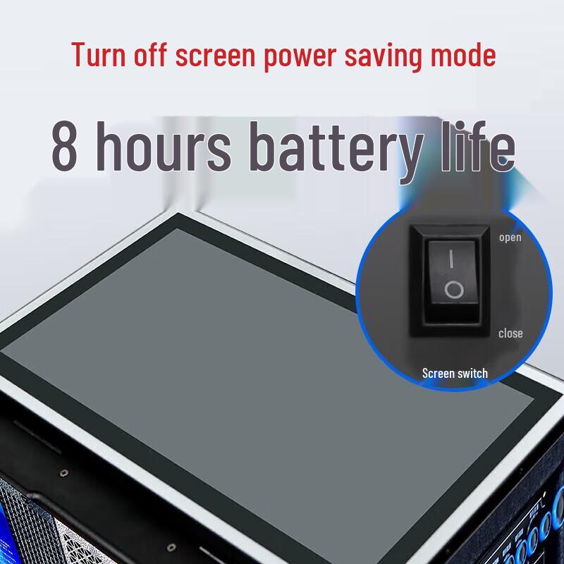 SAST Portable KTV Speaker with 26-inch Display & Karaoke Function