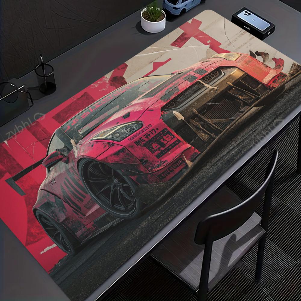 Retro Sports Car Mouse Pad Large Gaming Accessory XXL Game Rubber Deskmat HD Non-Slip Computer Keyboard Mat Laptop Long Mousepad