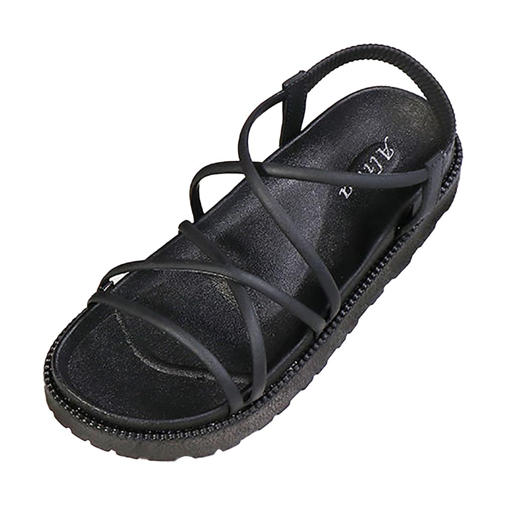 Womens Colorful Sandals Women'S Thick Bottom Fairy Beach Flat Sandals SandáLias Femininas