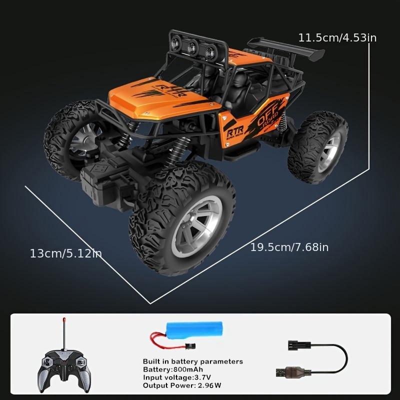 1:20 R/c Remote Control Alloy Car, Full Function Radio Control High Performance Climbing Vehicle, LED Roof Light, Christmas gift
