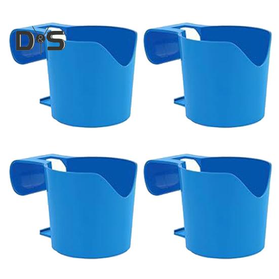 1/2/3/4/5Pcs Poolside Cup Holder Lightweight Sturdy Flexible Handles Plastic Swimming Pool Drink Holder for Above-Ground Pools
