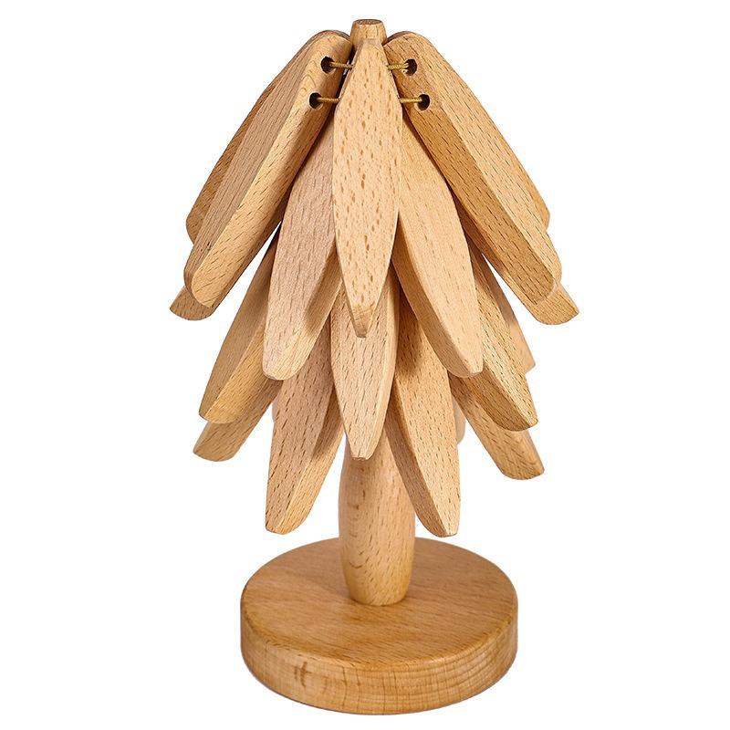 Black Walnut Thermal Insulation Pad, A Tree Coaster, Creative Household Anti-scalding Placemat, Log Tea Tray, Cute Desktop Ornament