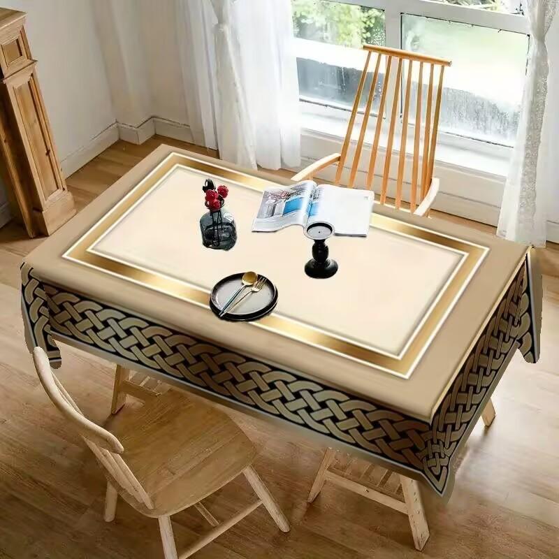 Mystic Moon Festival Table Cover - Ethnic Printed Decor for Dining, Party, and Home Holiday Tablecloth Wrinkle-Resistant