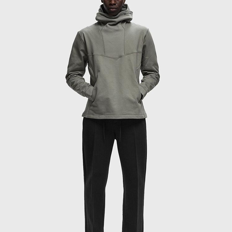 Nike ISPA Jednobarevná ležérní mikina s kapucí přes hlavu s dlouhým rukávem Unisex mikina Tmavě šedá FJ7350-053