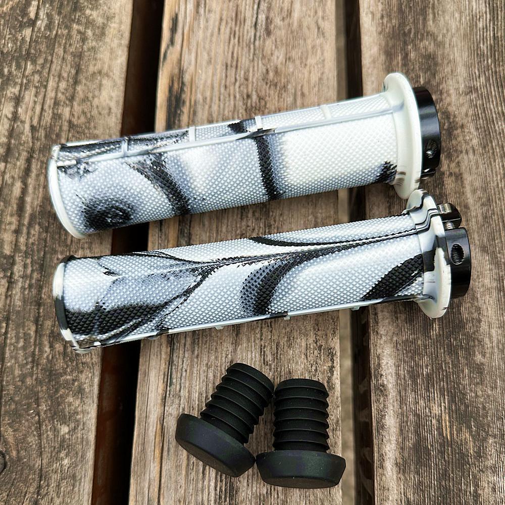 Hot Selling Colorful Shock-absorbing Mixed Color Rubber Anti slip Universal Bicycle Handlebar Grip Cover Rubber белый