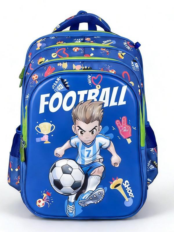 Student Schoolbag Can Hold Tie Rod Cartoon Backpack Large Capacity 4 Layer Zipper 18 Inch Boys And Girls