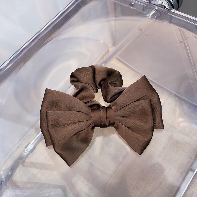 

Простота Элегантный Атласный Большой Бант Веревка для Волос для Женщины Темперамент Без Повреждения Волос Веревка для Волос Мода Девушка Высокий Хвост Скранчи