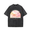 Fashion Art Painting Printed T-shirt Summer Short Sleeve Pure Cotton Tshirt Trendy Y2k Washed Oversized Clothing