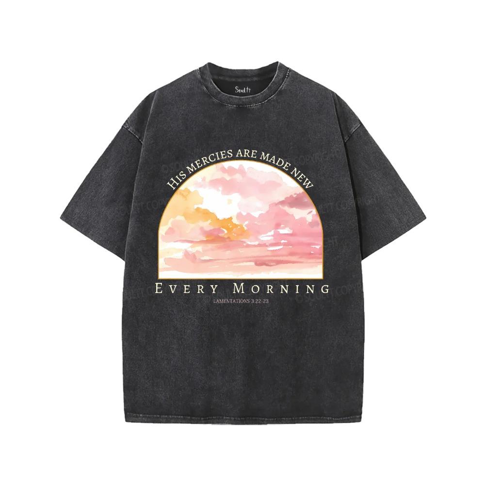 Fashion Art Painting Printed T-shirt Summer Short Sleeve Pure Cotton Tshirt Trendy Y2k Washed Oversized Clothing