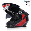 Bluetooth Motorcycle Full Face Helmet Men Women Safety Downhill Motocross Racing Modular Flip Up Helmet Casco Moto DOT Approved