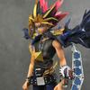New  28cm Anime Duel Monsters Anime Figure Gk Yugi Muto Doll 2 Heads Pvc Statue Model Collectible Decoration Toys Christmas Gift